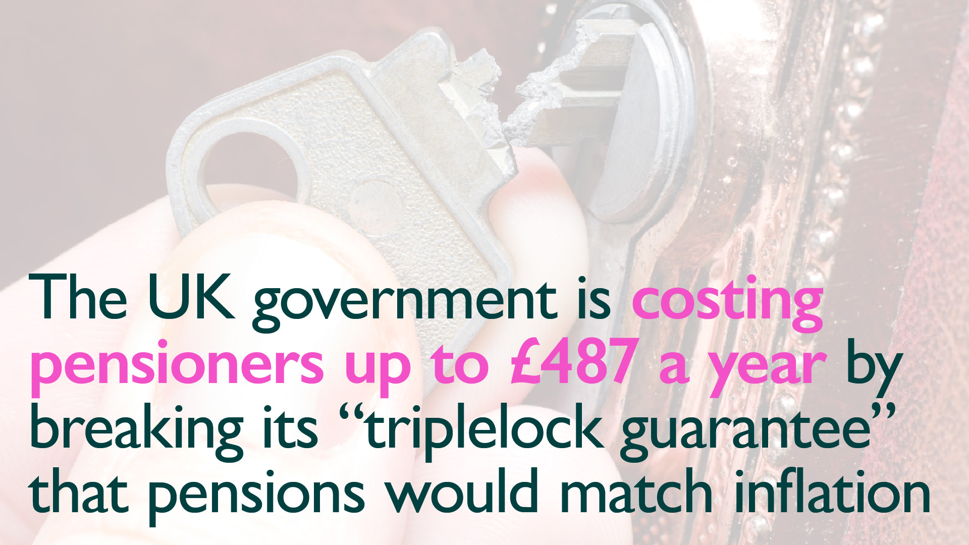 The UK government breaks triple lock pension promise