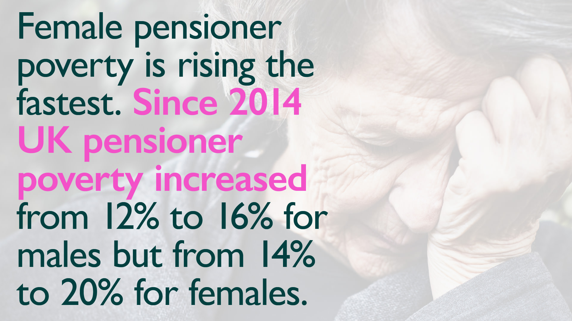 Female pensioner poverty is rising the fastest